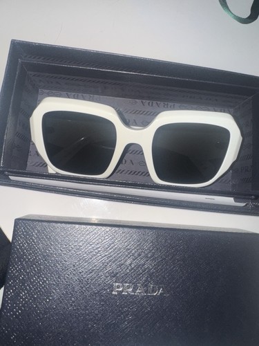 White prada glasses - glasses, brand